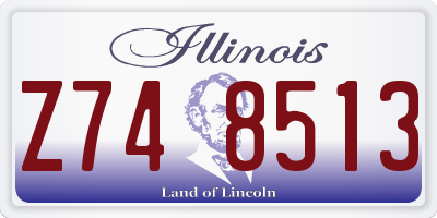 IL license plate Z748513