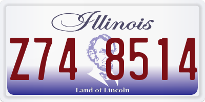 IL license plate Z748514