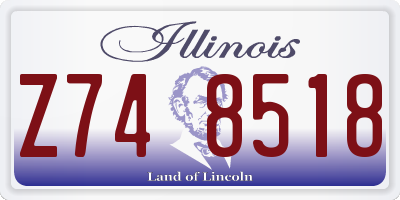 IL license plate Z748518
