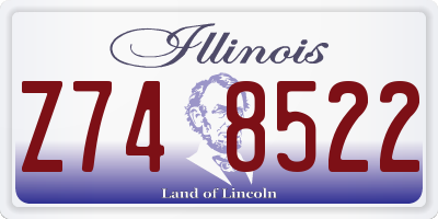 IL license plate Z748522