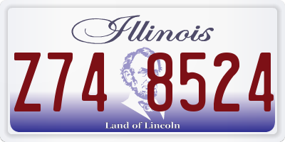 IL license plate Z748524