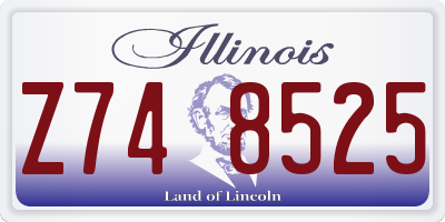 IL license plate Z748525