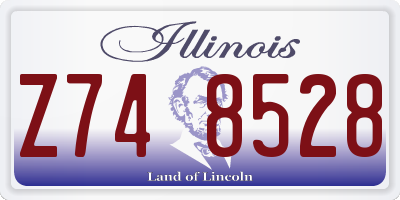IL license plate Z748528