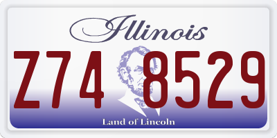 IL license plate Z748529
