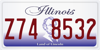 IL license plate Z748532