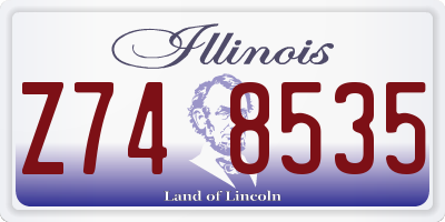 IL license plate Z748535
