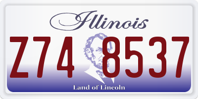 IL license plate Z748537
