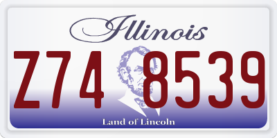 IL license plate Z748539