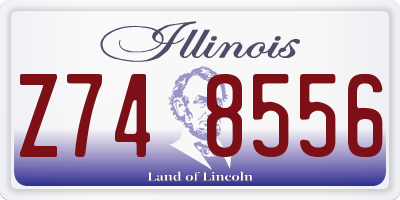 IL license plate Z748556
