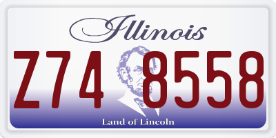 IL license plate Z748558