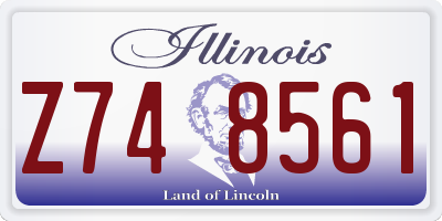 IL license plate Z748561
