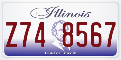 IL license plate Z748567
