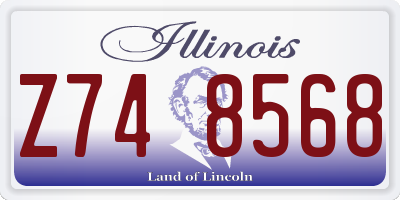IL license plate Z748568