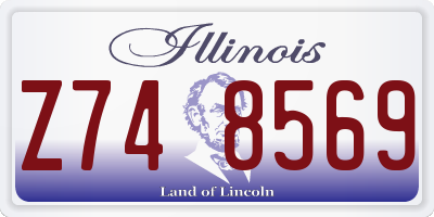 IL license plate Z748569