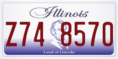 IL license plate Z748570