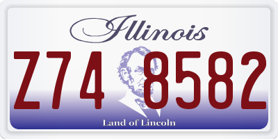 IL license plate Z748582