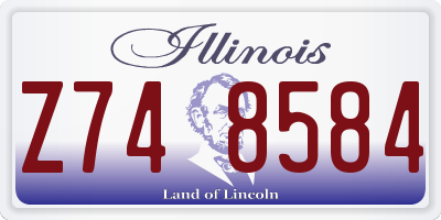 IL license plate Z748584