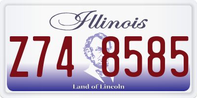 IL license plate Z748585