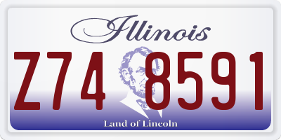 IL license plate Z748591