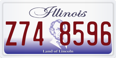 IL license plate Z748596