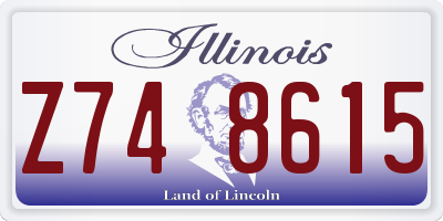 IL license plate Z748615