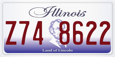 IL license plate Z748622
