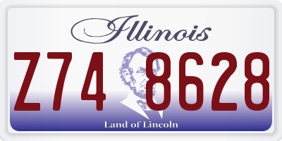 IL license plate Z748628