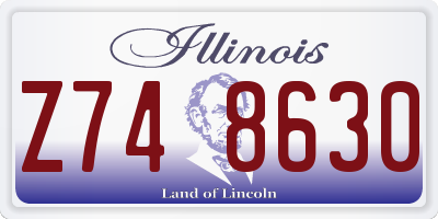 IL license plate Z748630