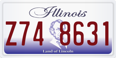 IL license plate Z748631