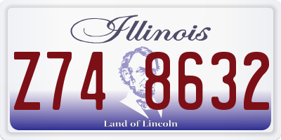 IL license plate Z748632