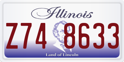 IL license plate Z748633
