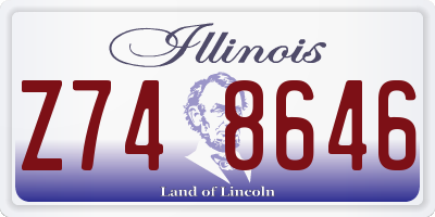 IL license plate Z748646