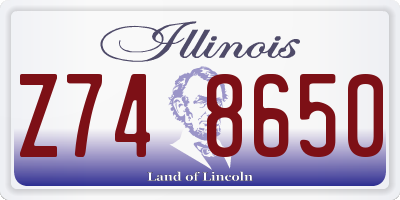 IL license plate Z748650