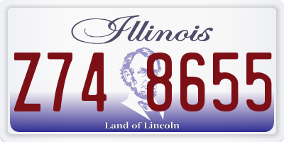 IL license plate Z748655