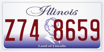IL license plate Z748659