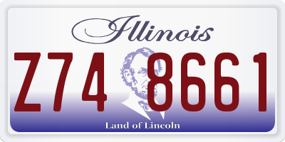 IL license plate Z748661