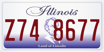 IL license plate Z748677