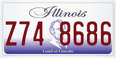 IL license plate Z748686