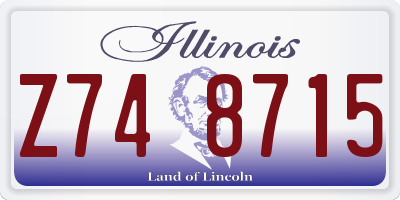 IL license plate Z748715