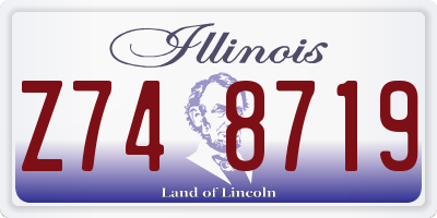IL license plate Z748719
