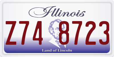 IL license plate Z748723