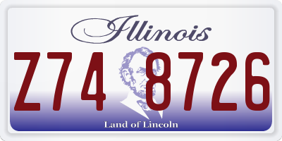 IL license plate Z748726