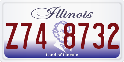 IL license plate Z748732