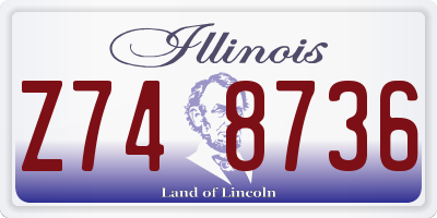 IL license plate Z748736