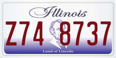 IL license plate Z748737