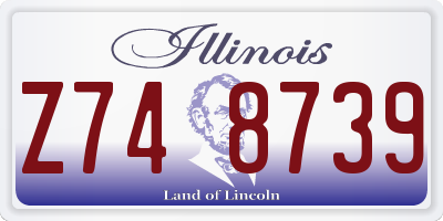IL license plate Z748739