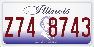 IL license plate Z748743
