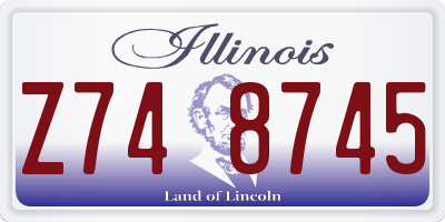 IL license plate Z748745