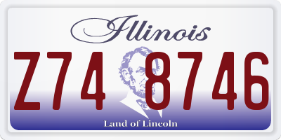 IL license plate Z748746