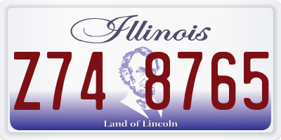 IL license plate Z748765